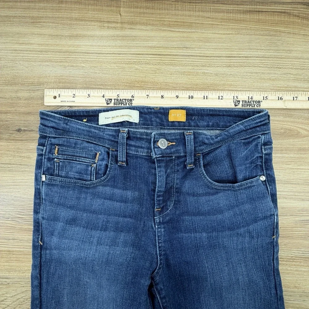 Anthropologie Pilcro and the Letterpress Sz 27 Slim Bootcut Distress Jeans - Picture 7 of 7